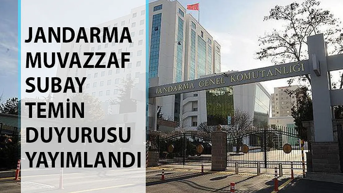 Jandarma Genel Komutanlığı Muvazzaf Subay Temin Duyurusu Yayımlandı! Jandarma Muvazzaf Subay Maaşları Ne Kadar?
