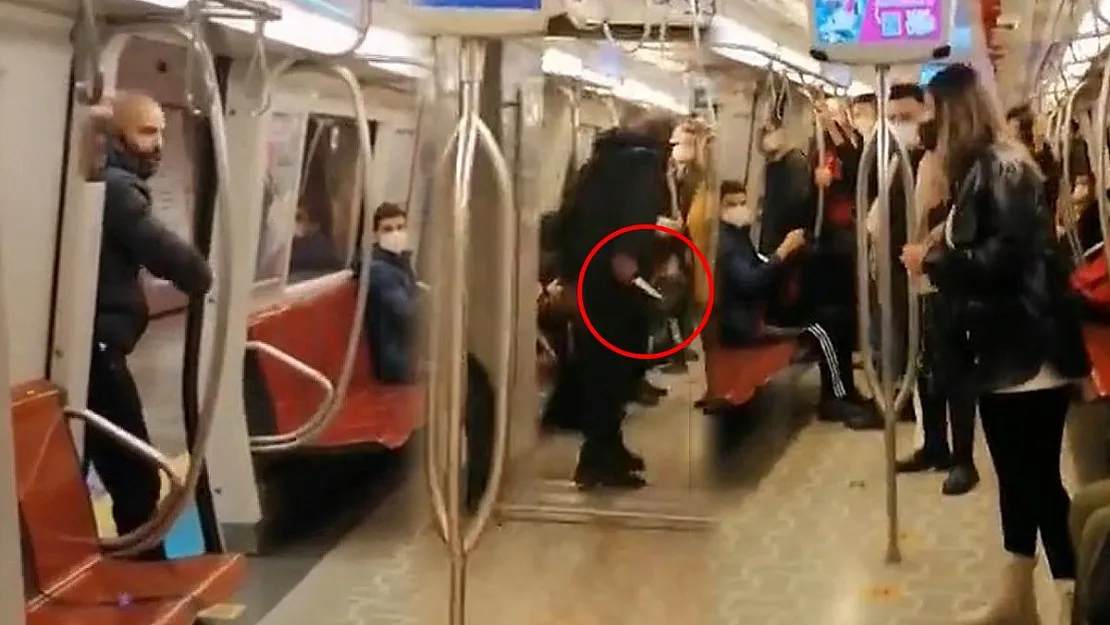 Kadıköy Metrosunda Dehşet: Bıçağı Çekip Kadın Yolcuya Saldırdı