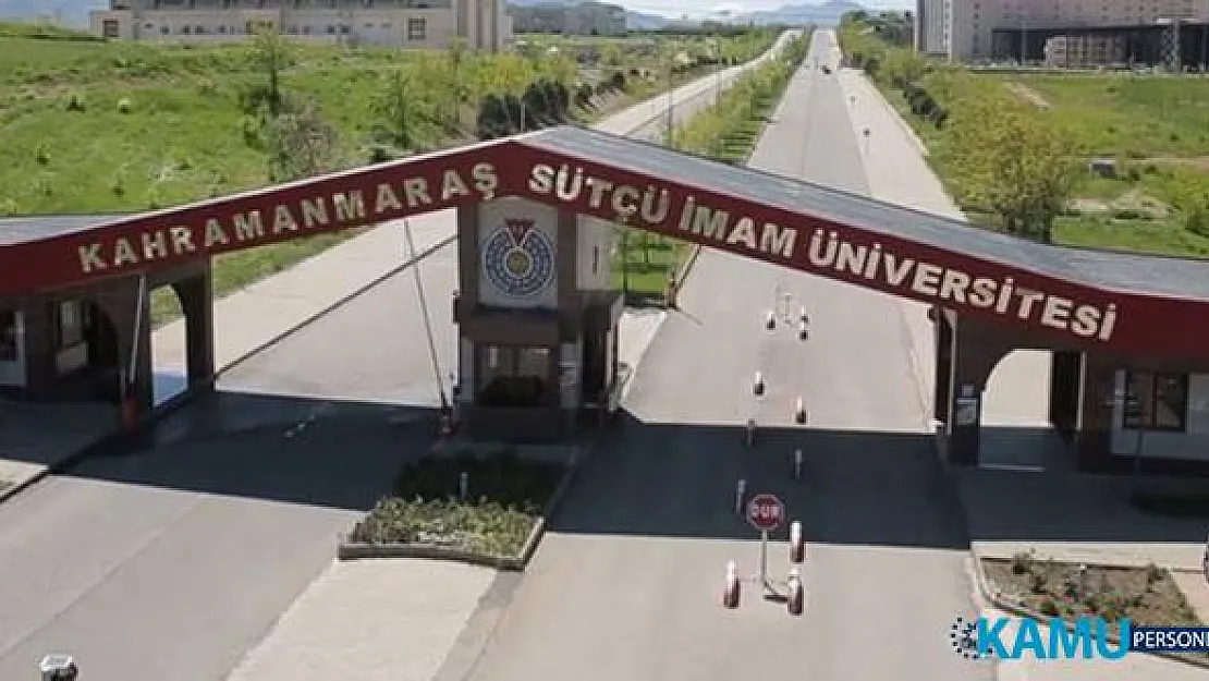 Kahramanmaraş Sütçü İmam Üniversitesi 37 Öğretim Üyesi alıyor