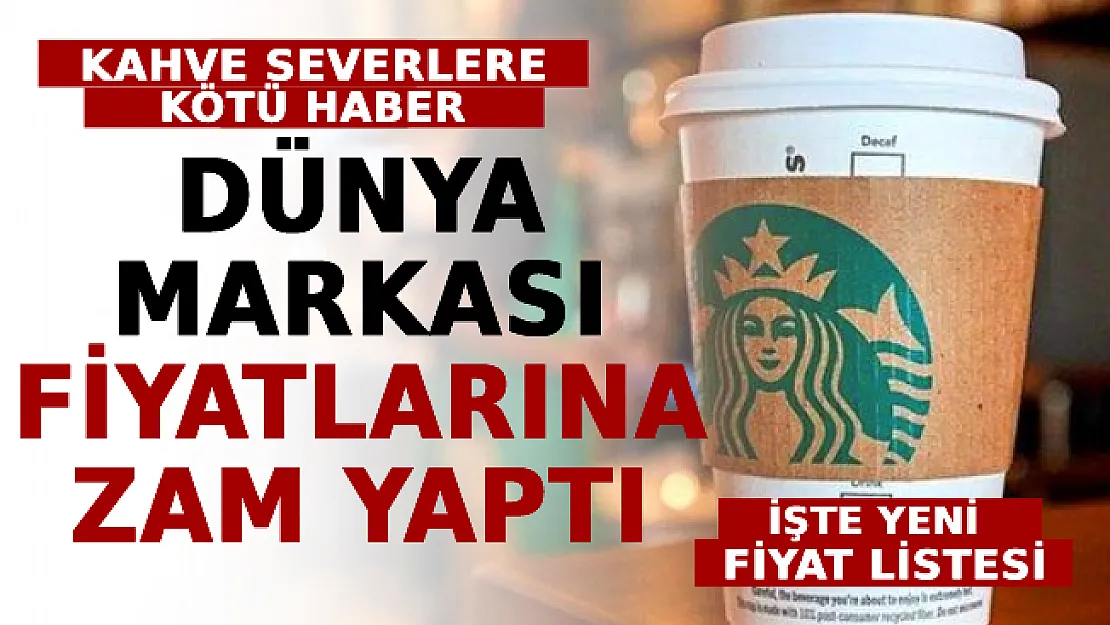 Kahve Severlere Kötü Haber! Dünya Markası Fiyatlarına Zam Yaptı! İşte Yeni Fiyat Listesi