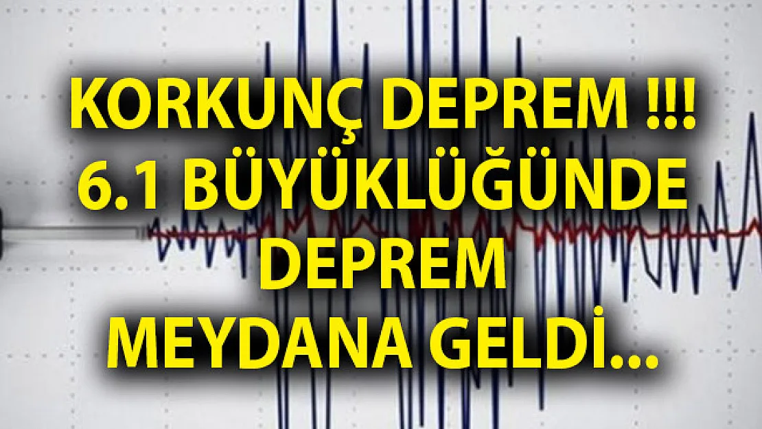 Kamçatka Yarımadası'nda 6.1 Büyüklüğünde Deprem!