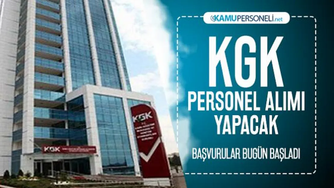 Kamu Gözetimi, Muhasebe ve Denetim Standartları Kurumu (KGK) Personel alımı başvuruları başladı