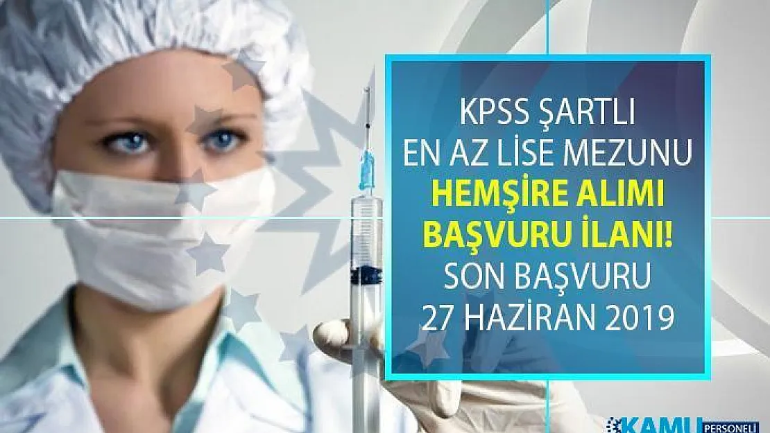 Kamu kurumuna 27 Haziran'a kadar KPSS şartlı 18 sağlık personeli alımı yapılacak!