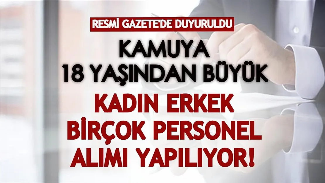 Kamu kurumuna en az 18 yaşında büro personeli ve güvenlik alınacak! Lise mezunu olmak yeterli