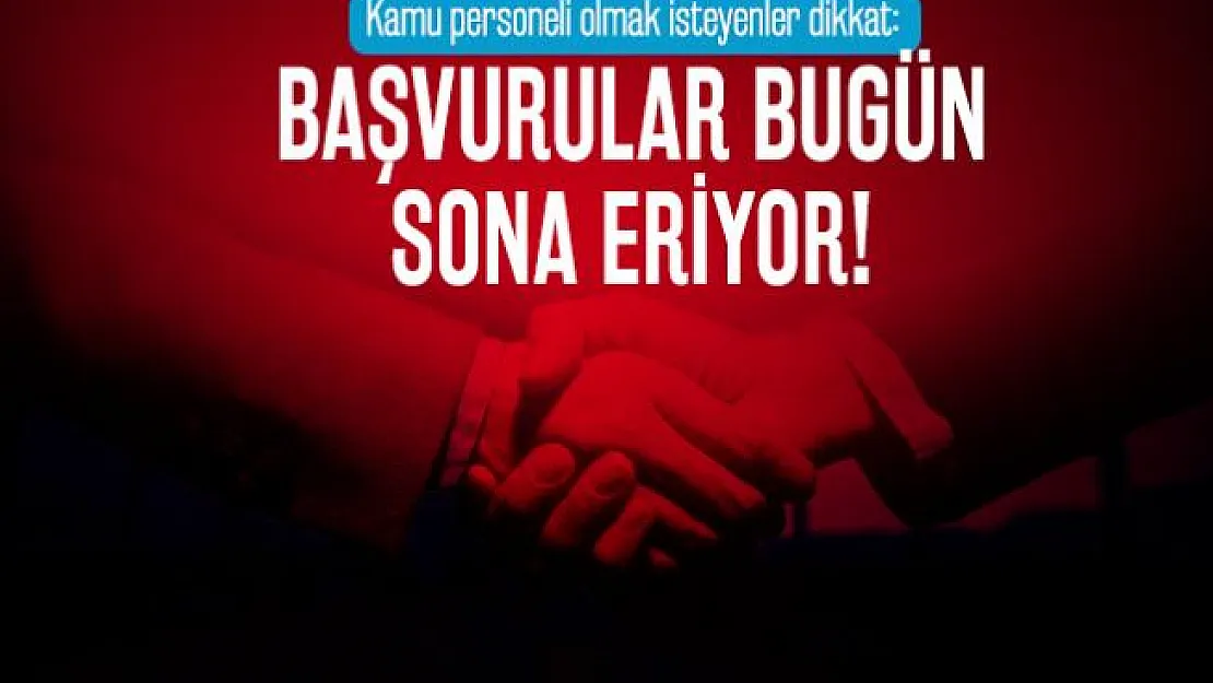 Kamu personeli olmak isteyenler dikkat: 20 Kamu kurumuna personel alımı başvuruları bugün sona eriyor!