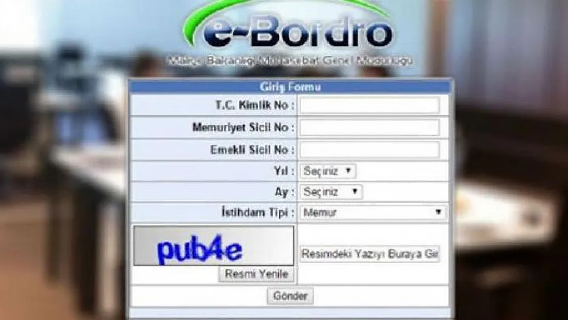 Kamu Personelinin Kasım Ayı Maaş Bordroları Yayımlandı ! e-Bordro Sorgulama Ekranı