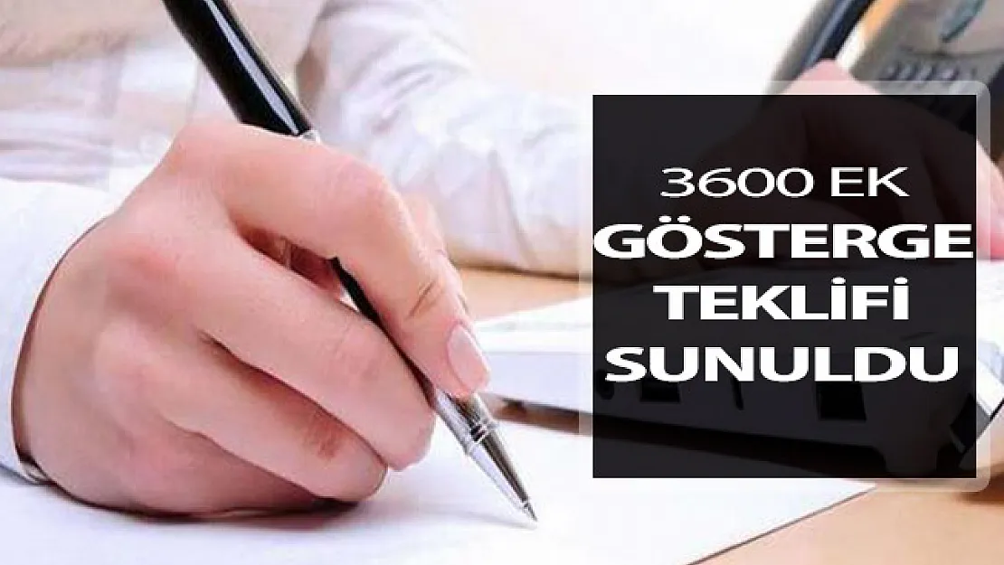 Kamu Personellerine 3600 Ek Gösterge Son Durum ! Teklif Cumhurbaşkanlığına Sunuldu