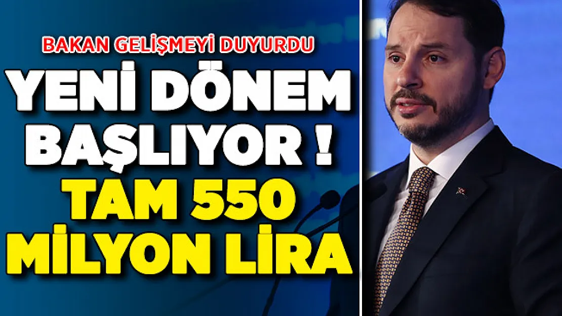 Kamuda Yeni Dönem ! Tam 550 Milyon Lira