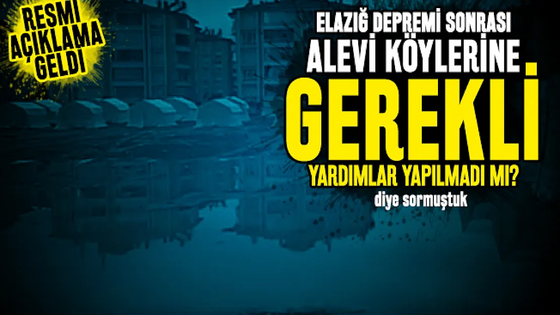 Kamupersoneli.net'in gündeme taşıdığı Alevi köylerine yardım haberiyle ilgili resmi açıklama geldi!