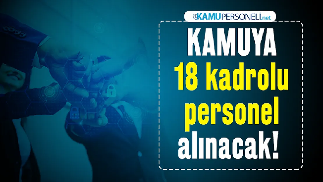 Kamuya İŞKUR üzerinden 18 kadrolu personel alımı başvuruları başladı!
