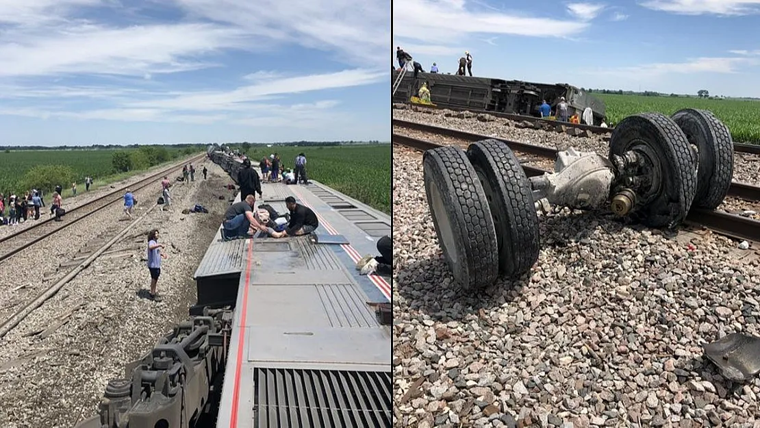 Kamyonla Çarpışan Tren Raydan Çıktı! 243 Yolcu...