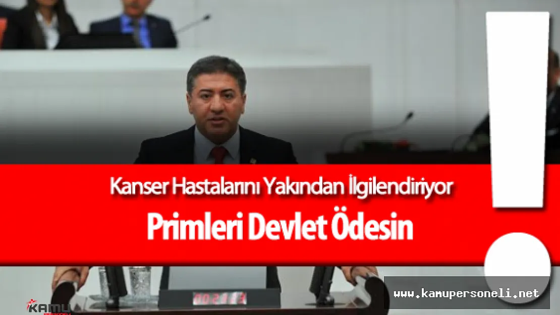 Kanser Hastalarını Yakından İlgilendiren Kanun Teklifi Mecliste