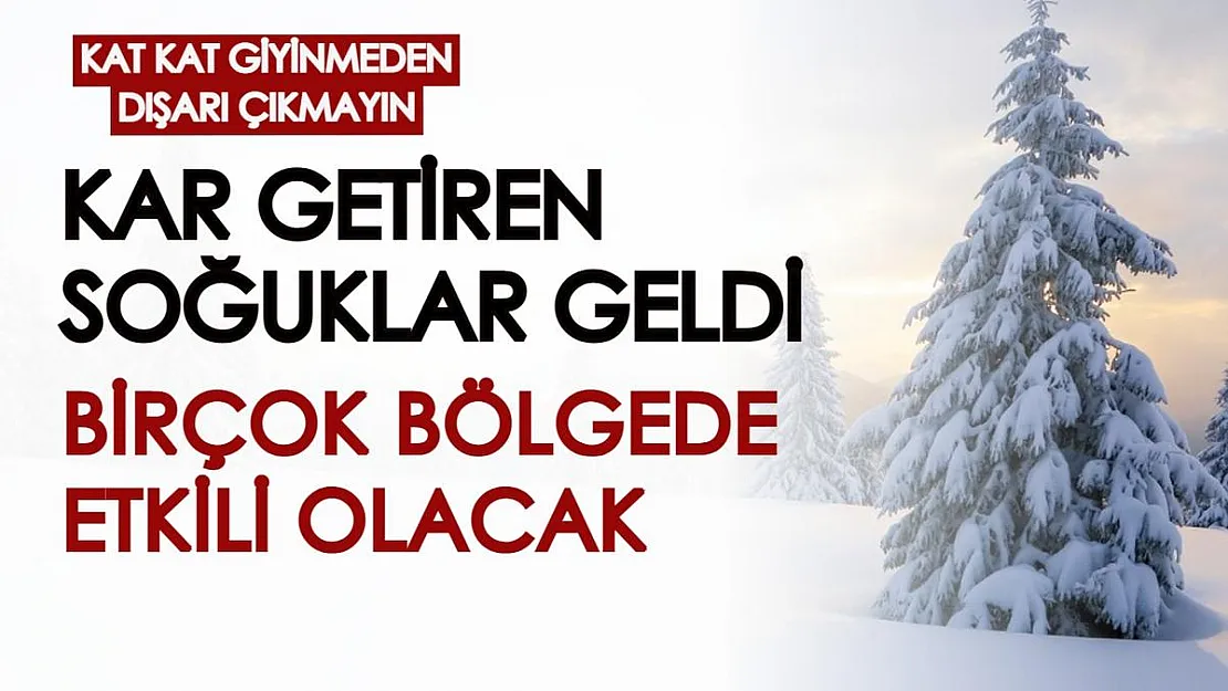 Kar getiren soğuklar ülke geneline hakim olacak! Kat kat giyinmeden dışarı çıkmayın! Meteoroloji'den 17 Aralık hava durumu uyarısı...