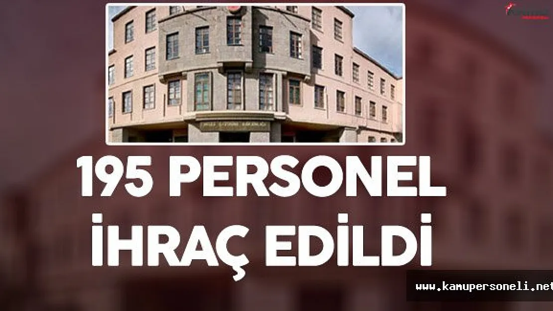 Kara ve Deniz Kuvvetleri Komutanlığı'ndan 195 Personel İhraç Edildi