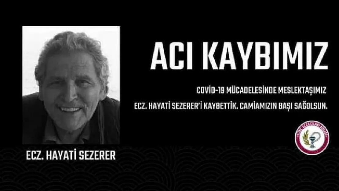 Karaman'da hizmet veren eczacı Hayati Sezerer Covid-19 enfeksiyonu nedeniyle hayatını kaybetti!