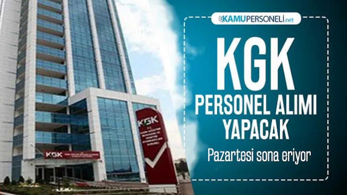 KGK memur alımı başvuruları pazartesi sona eriyor! Başvuru şartları neler?