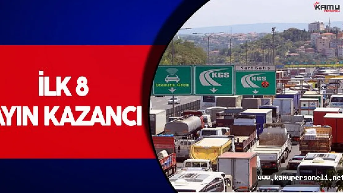 KGM :" Yılın ilk 8 Ayında Köprü ve Otoyol Geliri 825 Milyon TL"