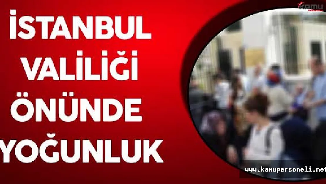 KHK İle İhraç Edilen Memurlar Valilik Binası Önünde