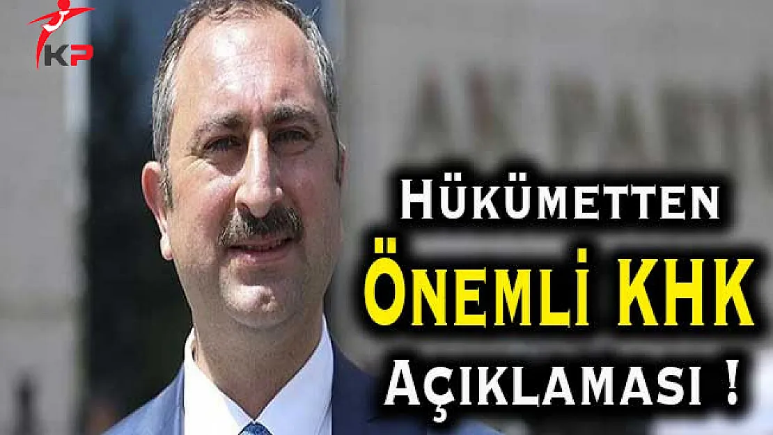 KHK'daki Tartışmalı Madde Hakkında Hükümetten Yeni Açıklama