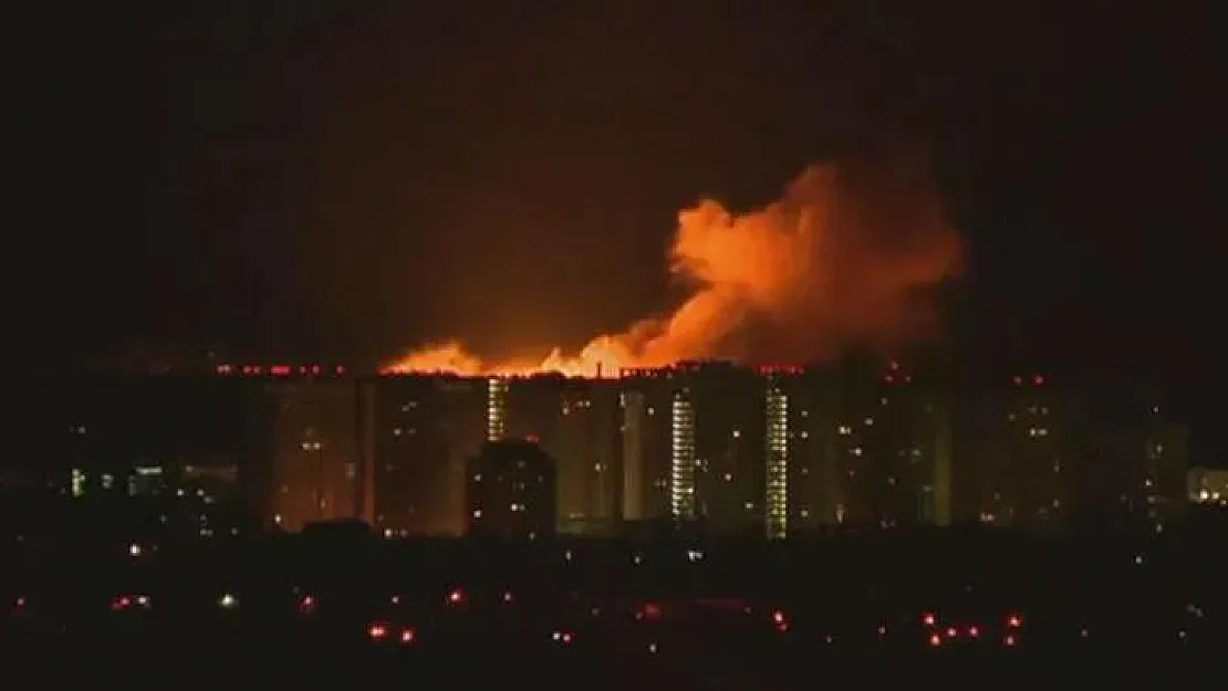 Kiev Yakınlarında Füzeli Saldırı! Gece Gündüze Döndü!