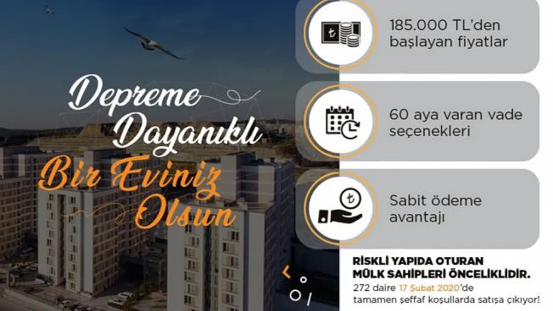 Kiptaş'tan riskli yapılarda oturanlar için konut kampanyası!
