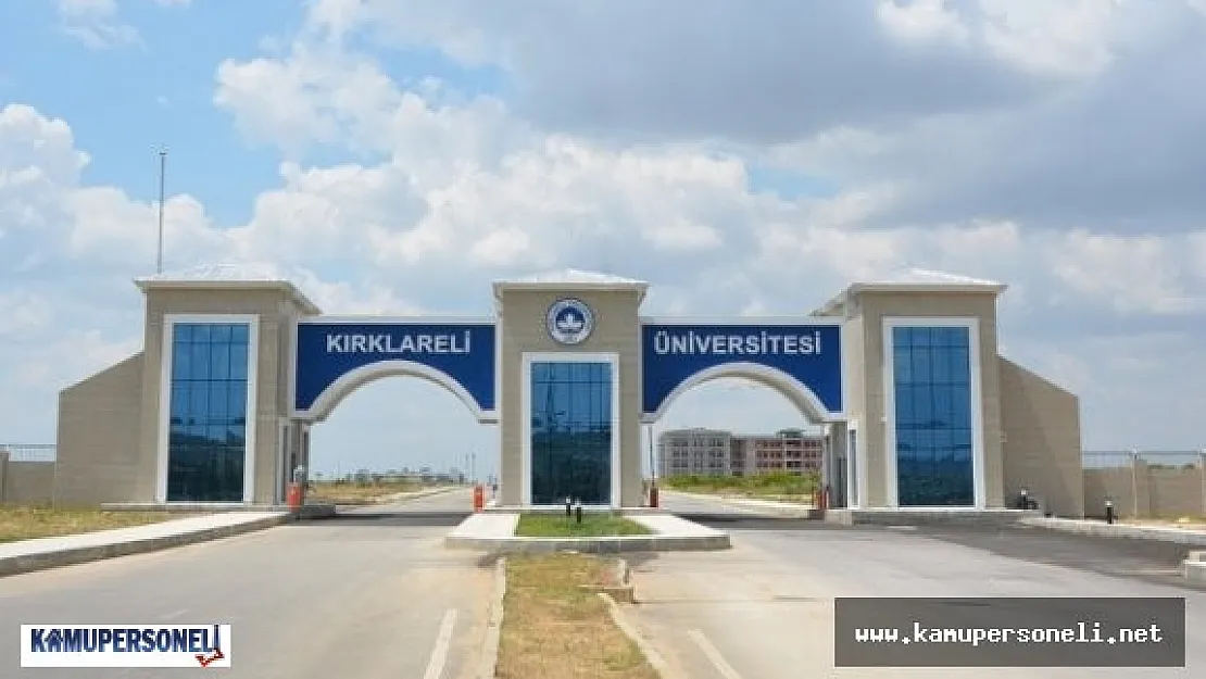 Kırklareli Üniversitesi Öğretim Görevlisi Alacak