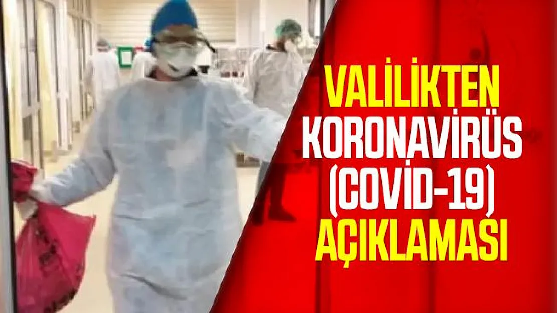 Kırklareli Valiliği'nden  koronavirüs (Covid-19) açıklaması!