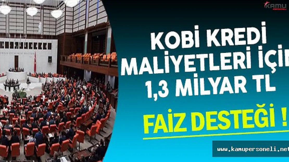 Kobi Kredi Maliyetlerine 1,3 Milyar TL Faiz Desteği !