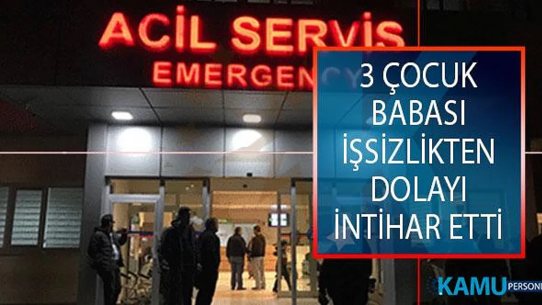 Kocaeli'de 3 Çocuk Babası, İş Bulamadığından Dolayı Bunalıma Girerek İntihar Etti!
