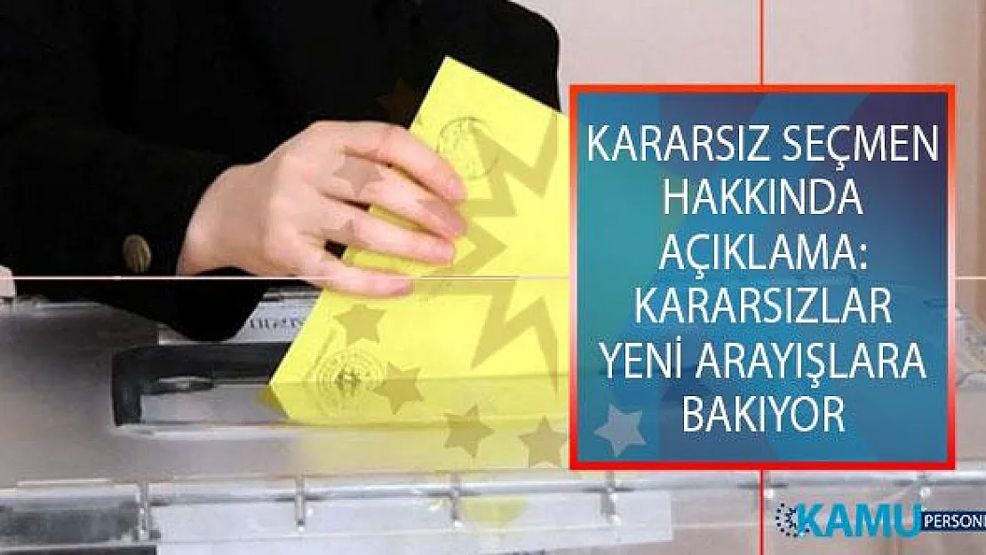 KONDA Genel Müdürü Bekir Ağırdır'dan Kararsız Seçmen Hakkında Açıklama: Kararsızlar Yeni Arayışlara Bakıyor