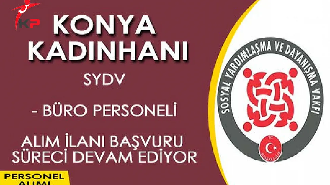 Konya Kadınhanı SYDV Memur Alım İlanına Başvurular Devam Ediyor