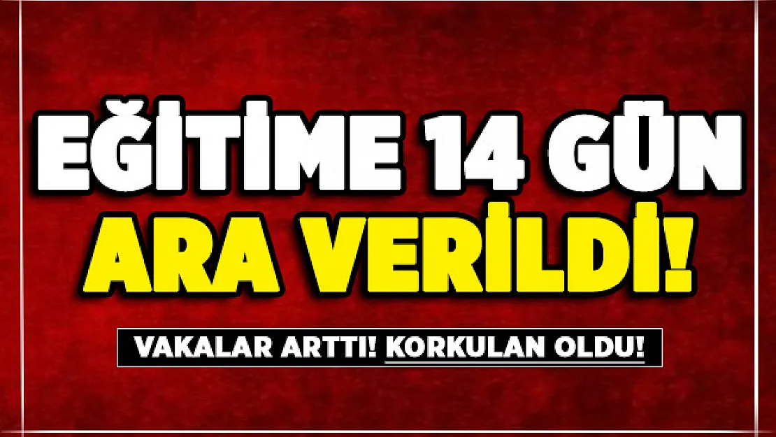 Korkulan oldu! Vakalar artınca ilçede eğitime 14 gün ara verildi