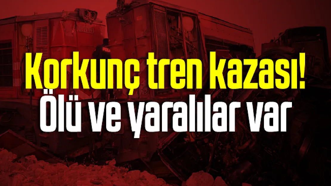 Korkunç tren kazası! Ölü ve yaralılar var