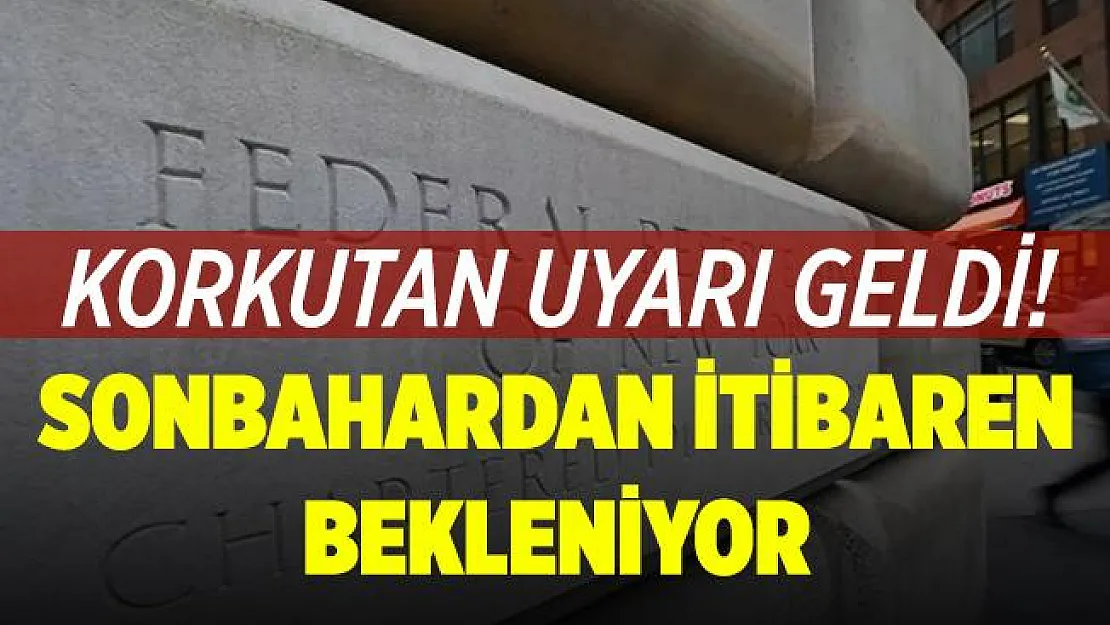 Korkutan uyarı! Sonbahardan itibaren bekleniyor!