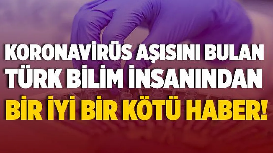 Koronavirüs aşısını bulan Türk Profesör Doktor Uğur Şahin'den biri iyi bir kötü haber!