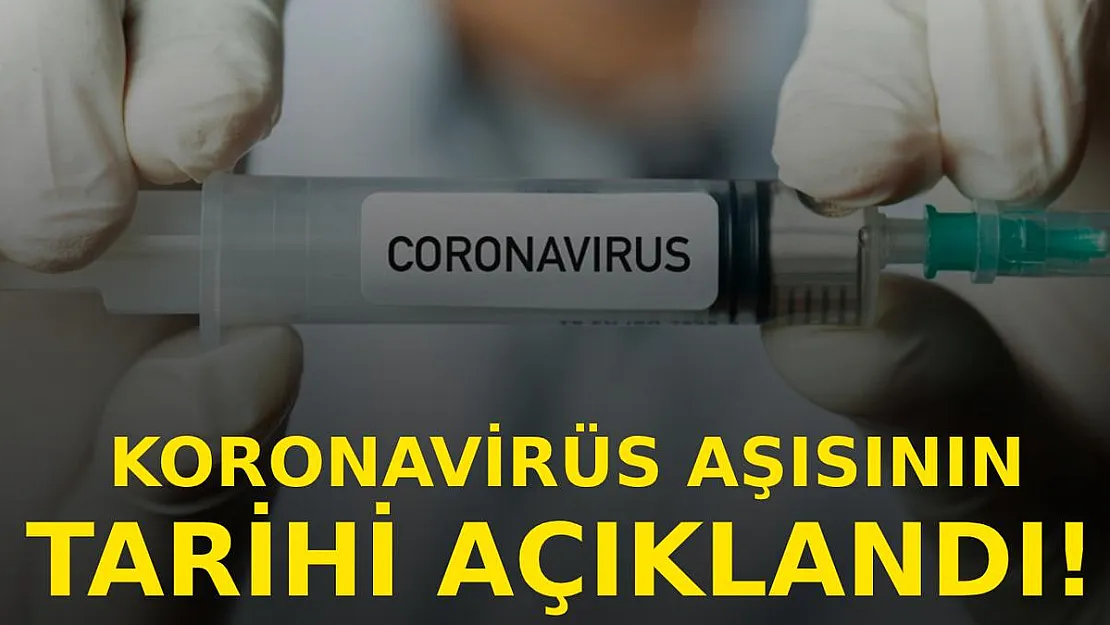 Koronavirüs aşısının tarihi belli oldu!