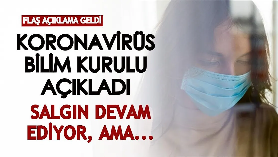 Koronavirüs Bilim Kurulu'ndan flaş açıklama: Salgın devam ediyor, ama...