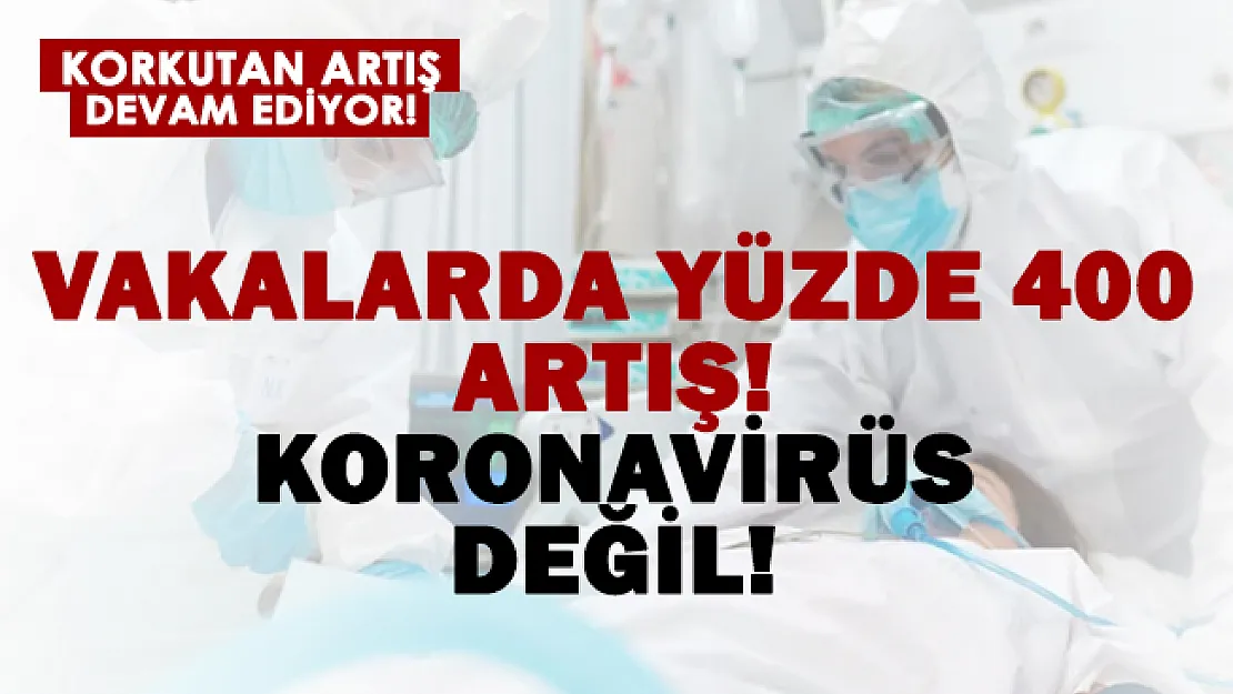 Koronavirüs değil! Ülkemizdeki vakalar yüzde 400 arttı!  Yeni pandemi..