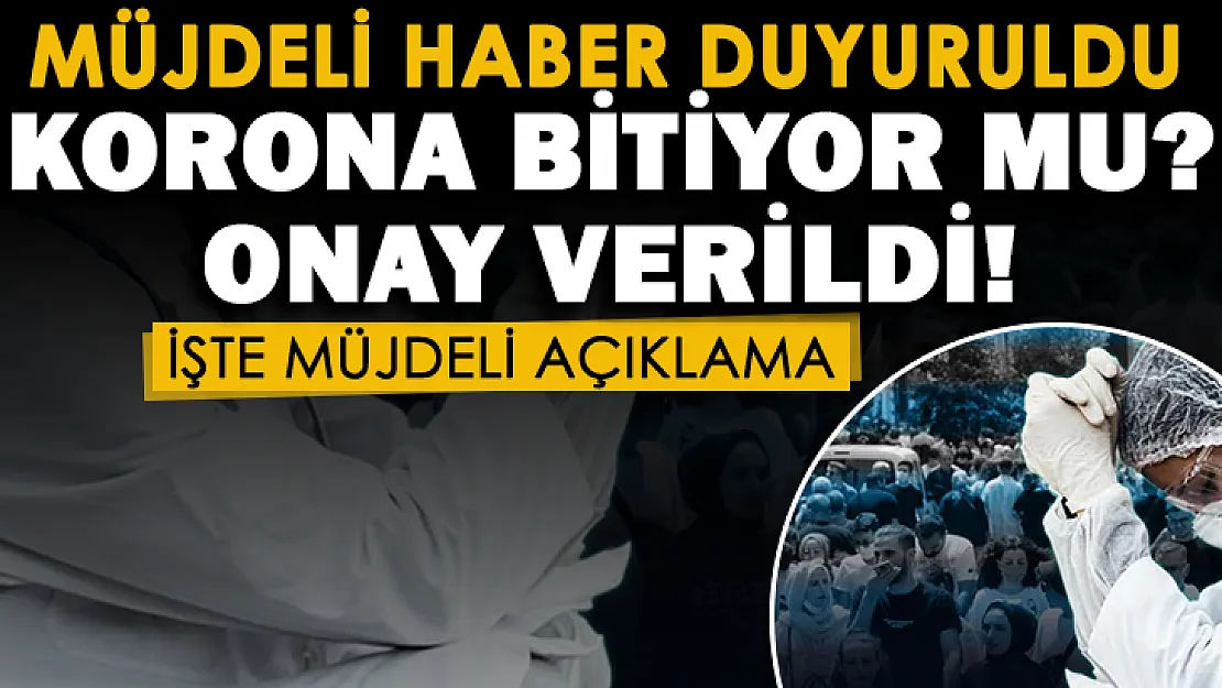 Koronavirüs için müjdeli haber geldi! Salgın bitiyor mu? Onay verildi!