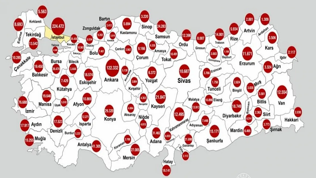 Koronavirüs salgınından kritik gelişme! Türkiye haritası açıklandı