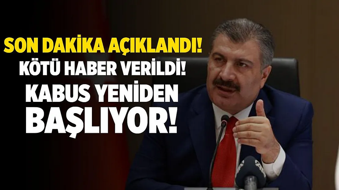 Koronavirüs tablosunda korkutan gelişme! Kabus yeniden başlıyor!