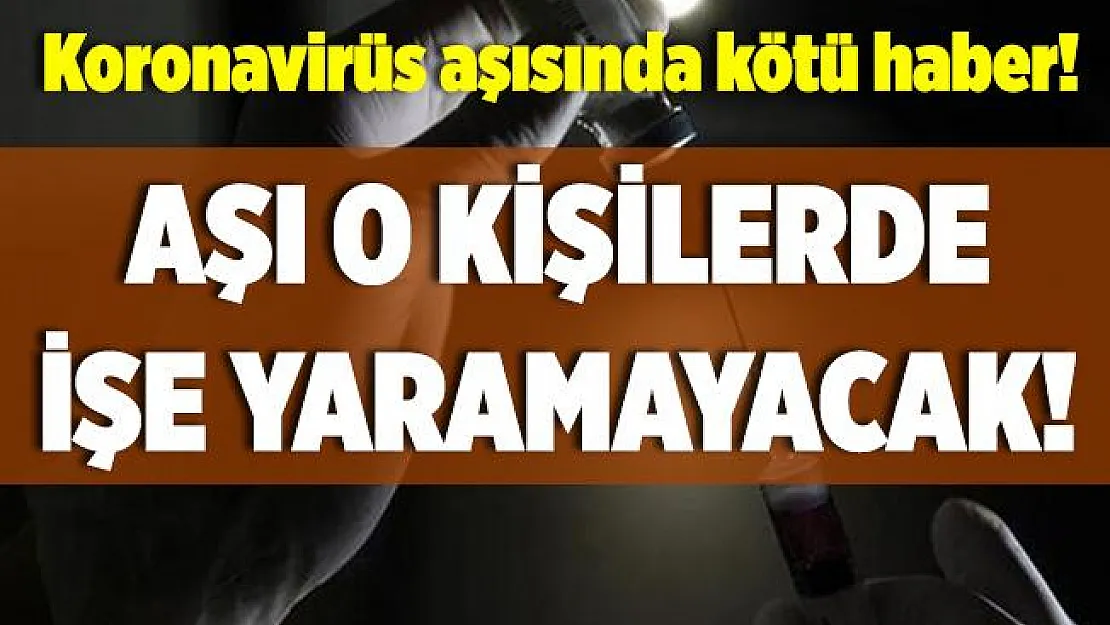 Koronavirüste kötü haber geldi! Aşı o kişilerde işe yaramayacak!
