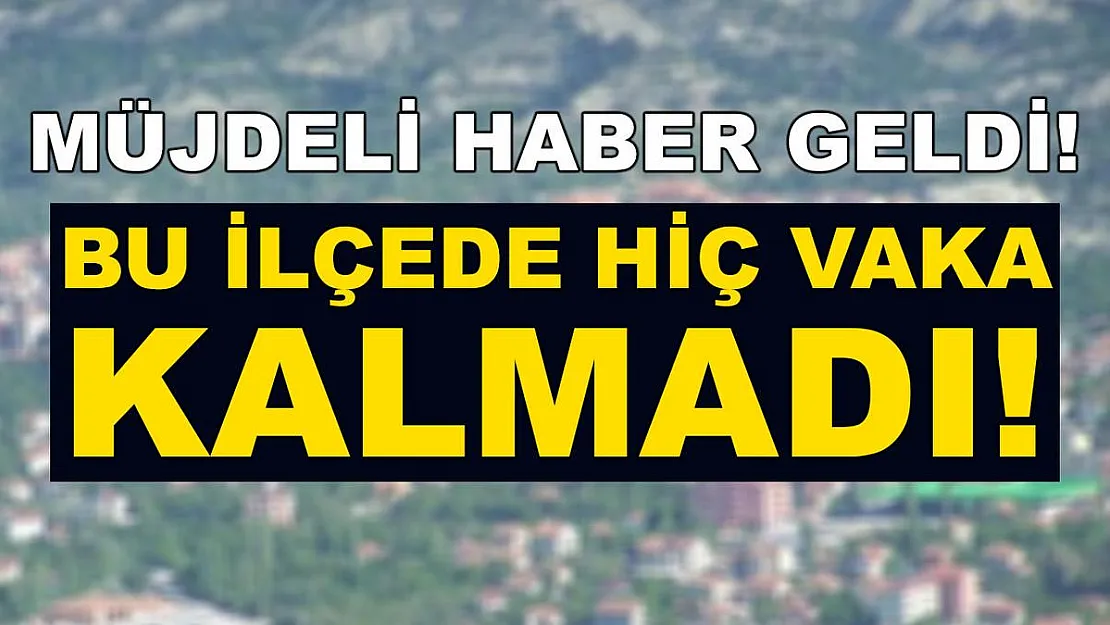 Koronavirüste müjdeli haber geldi! Bu ilçede hiç vaka kalmadı!