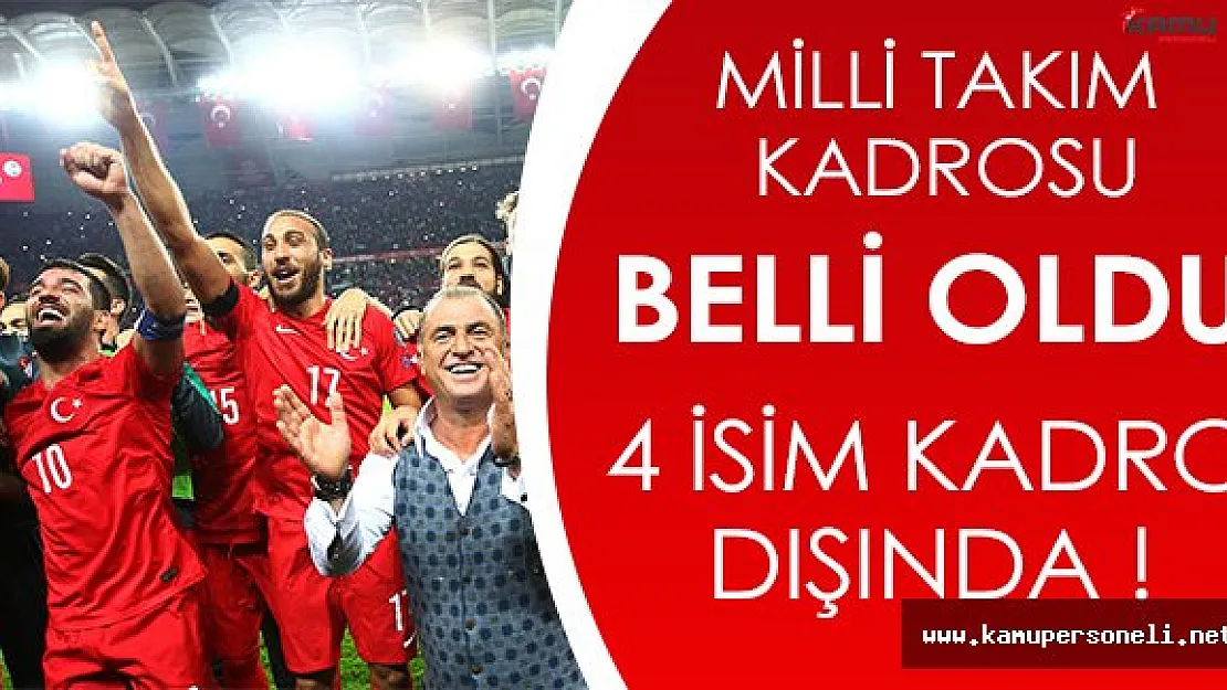 Kosova Maçında Milli Takımın Kadrosu Belli Oldu! 4 İsim Kadro Dışı Kaldı