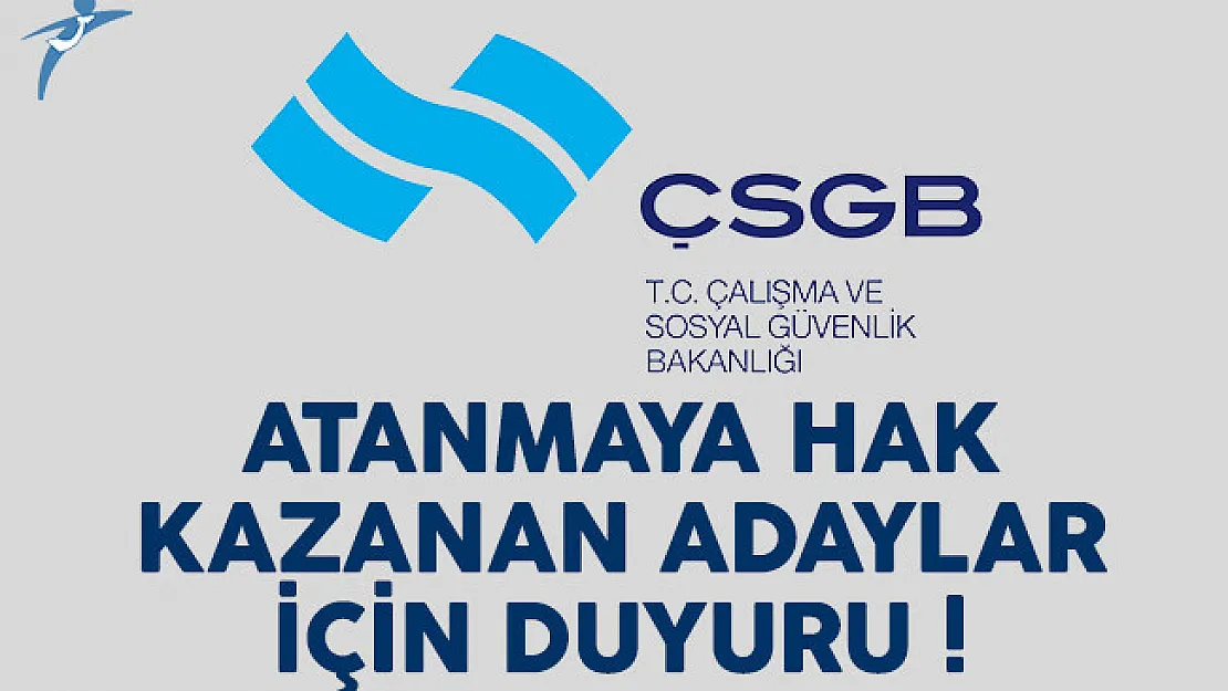 KPSS 2016/2 tercihleriyle Çalışma Bakanlığı'na atananlardan istenilen belgeler