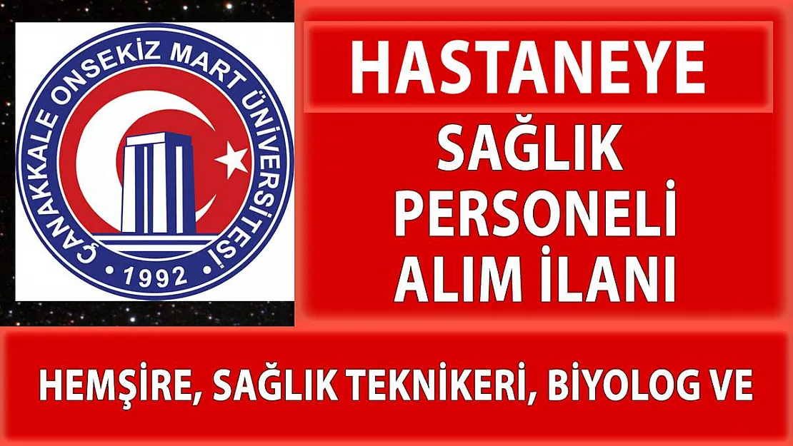 KPSS puan sıralamasına göre araştırma hastanesine sağlık personeli alımı yapılacak!