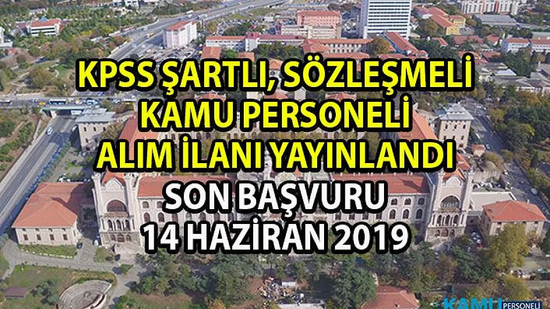 KPSS Şartlı Sözleşmeli Personel Alım ilanı yayınlandı! Sağlık Bilimleri Üniversitesi'ne 5 bilişim personeli alımı yapılacaktır!
