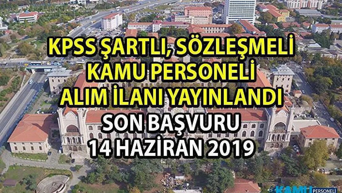 KPSS Şartlı Sözleşmeli Personel Alım ilanı yayınlandı! Sağlık Bilimleri Üniversitesi'ne 5 bilişim personeli alımı yapılacaktır!