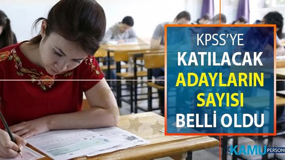 KPSS'ye Katılacak Aday Sayısı Belli Oldu