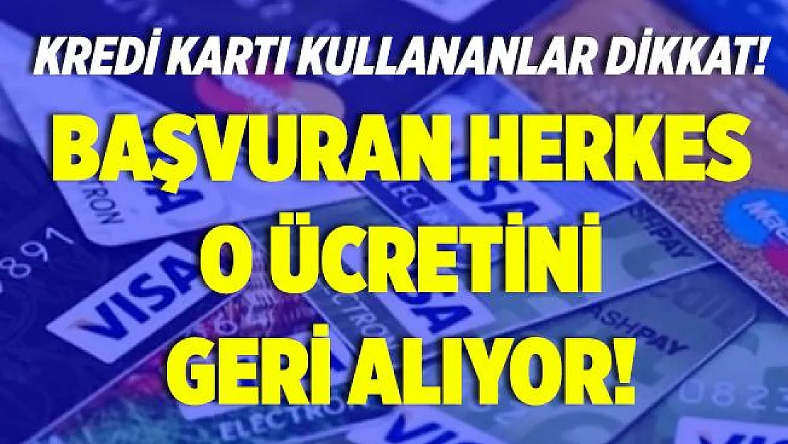 Kredi kartı kullanan herkesi yakından ilgilendiriyor! Başvuran herkes o ücretleri geri alabiliyor! Başvuru ekranı